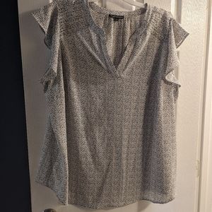 Black and White Pattern Blouse